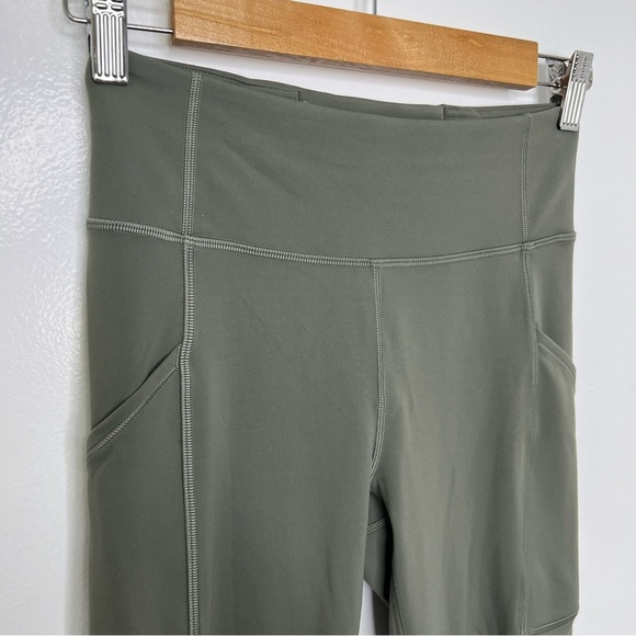 LULULEMON Grey Sage Invigorate High Rise Leggings 25” - Picture 3 of 7